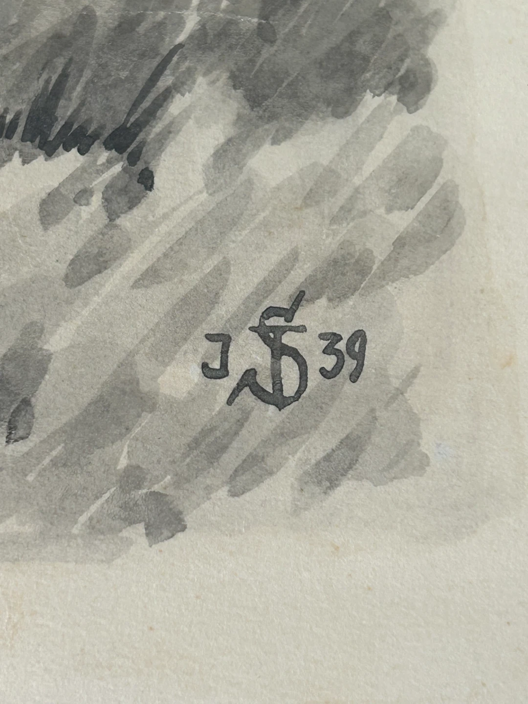 Original 1939 German Watercolor – Alpine Landscape - photo 2