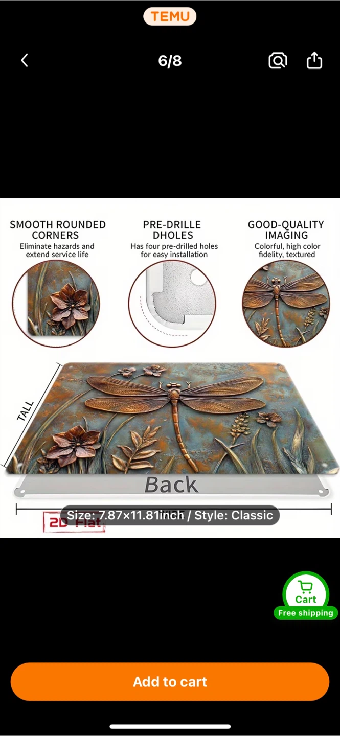 Dragonfly Metal Wall Art Set - photo 3