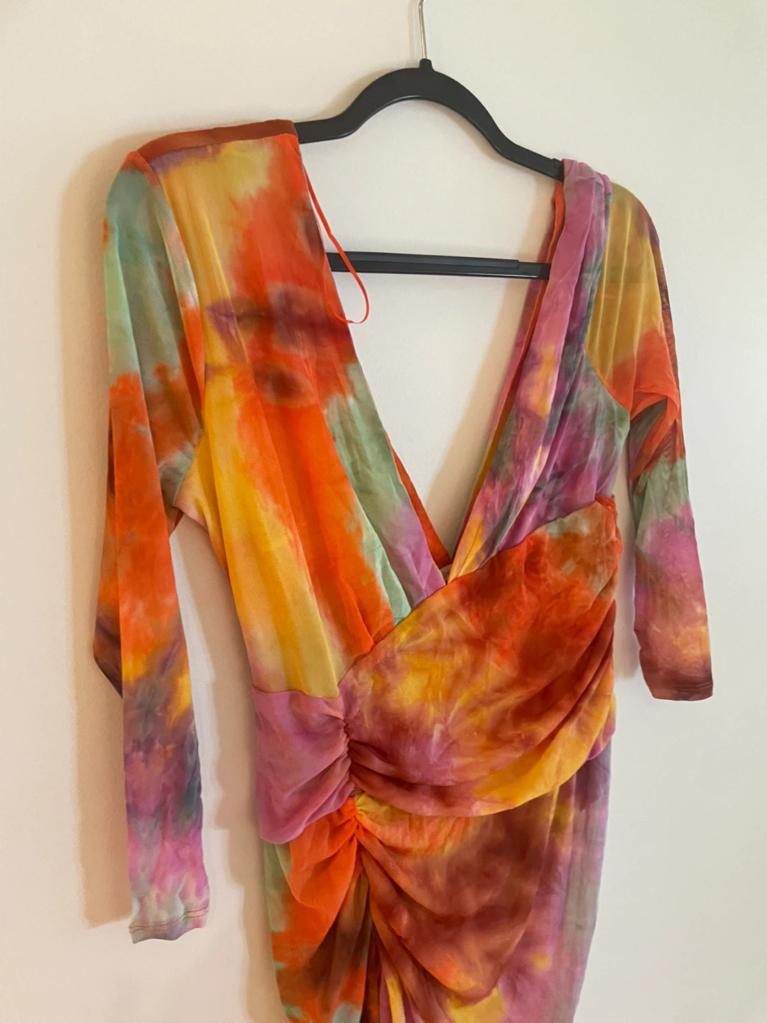 Ruched Mesh Dress - photo 4