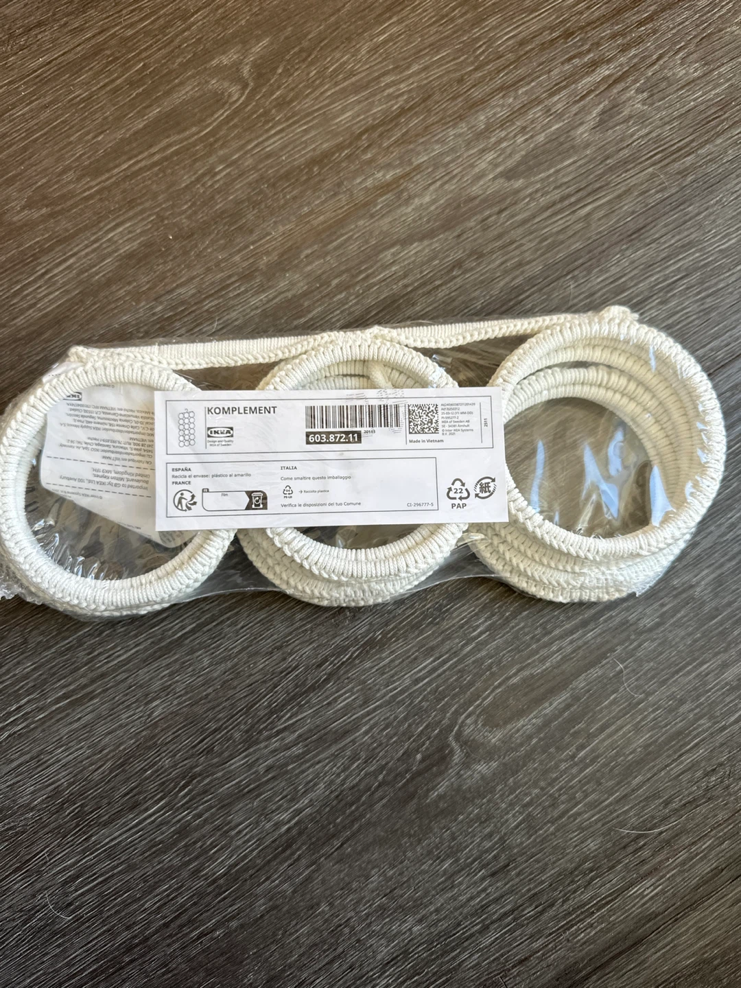 IKEA KOMPLEMENT White Accessory Organizer