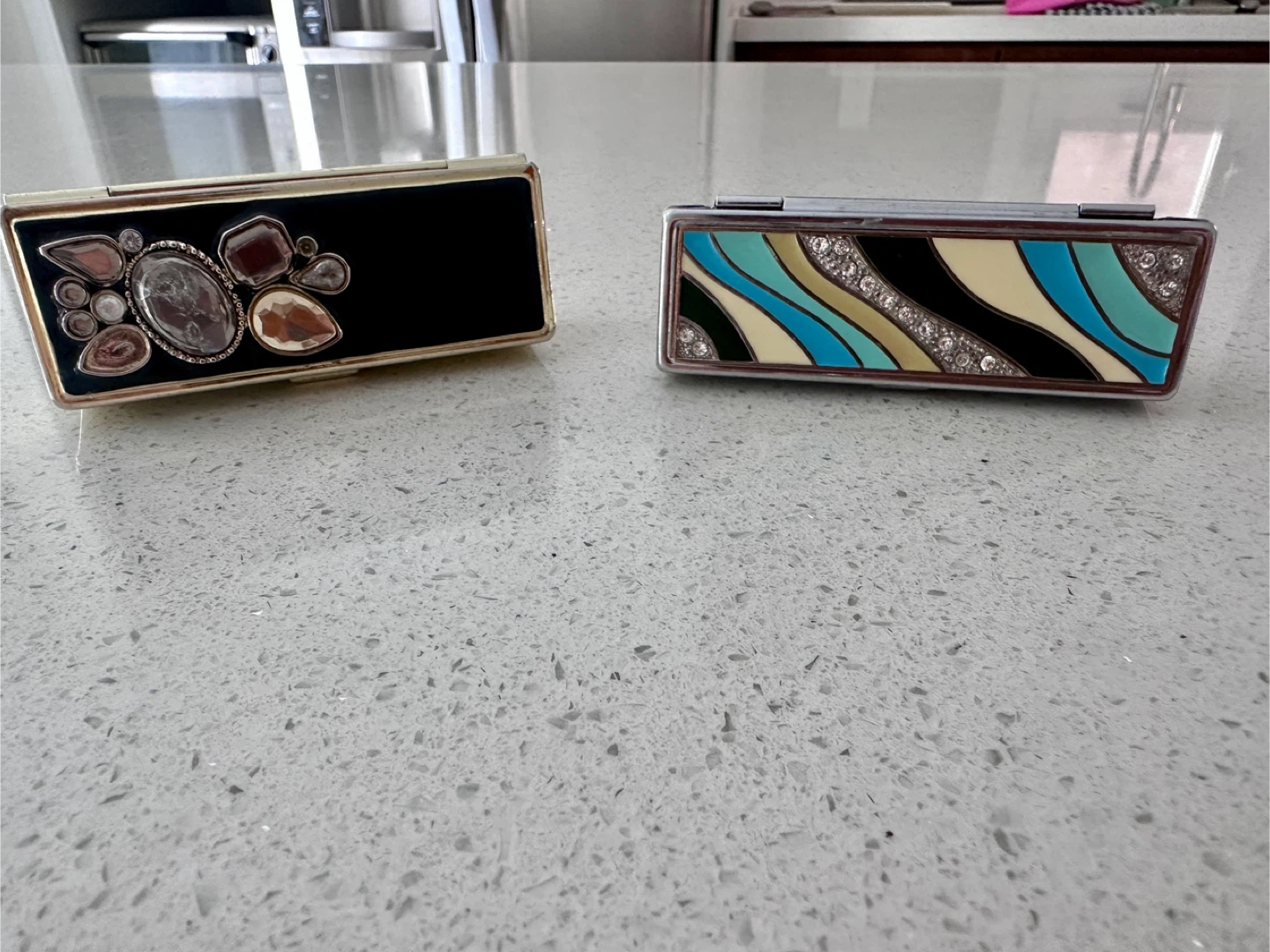 Vintage Decorative lipstick 💄 Cases with Mirrors - Set of 2