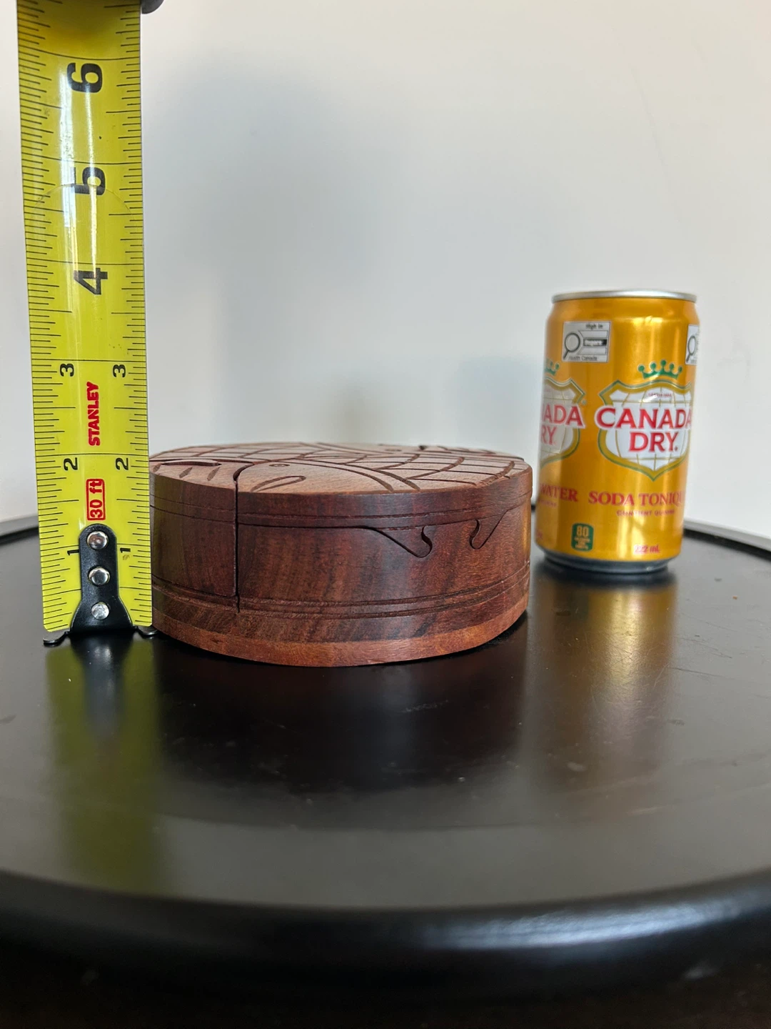 Vintage Hand-Carved Wooden Fish Secret Puzzle Box - photo 3