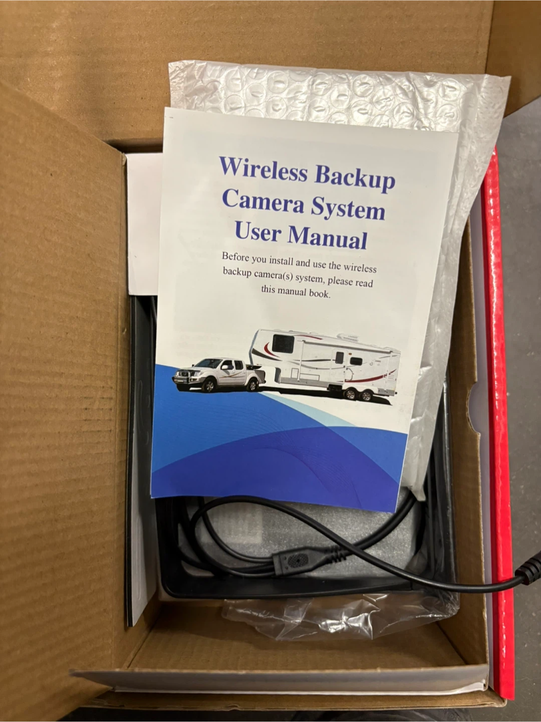 BIGJADE Wireless Backup Camera System with 7" Monitor - photo 2