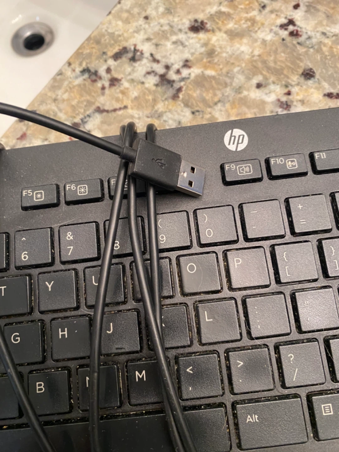 HP USB Wired Keyboard - photo 2