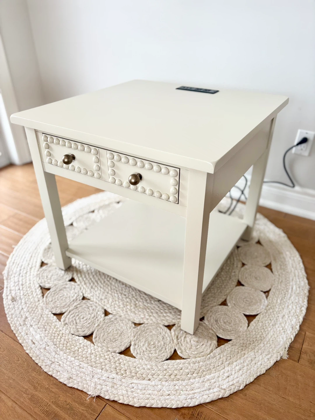 Solid Wood End Tables w/ Built-in Power Strips - photo 3