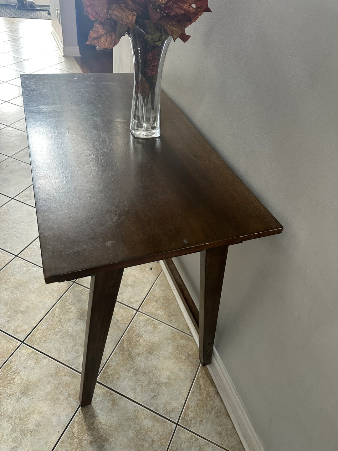 Wooden Console Table with Drawer - photo 3