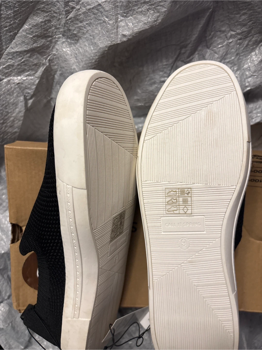 Call It Spring Black Slip-On Sneakers Size 9 - photo 2