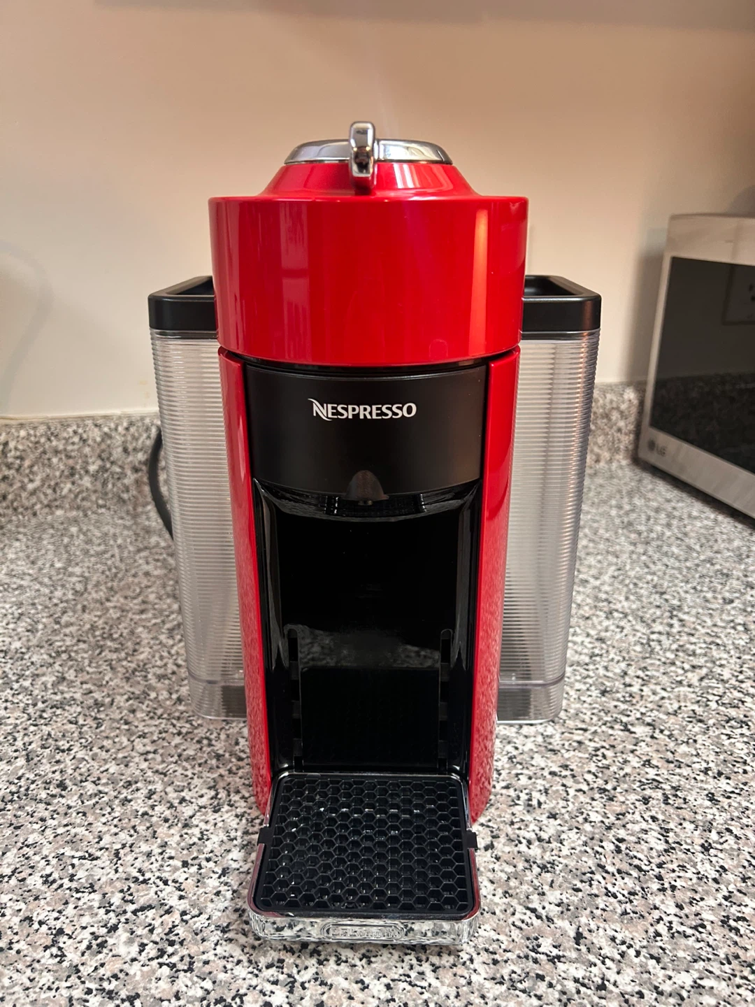 Red Nespresso Vertuo Coffee Machine