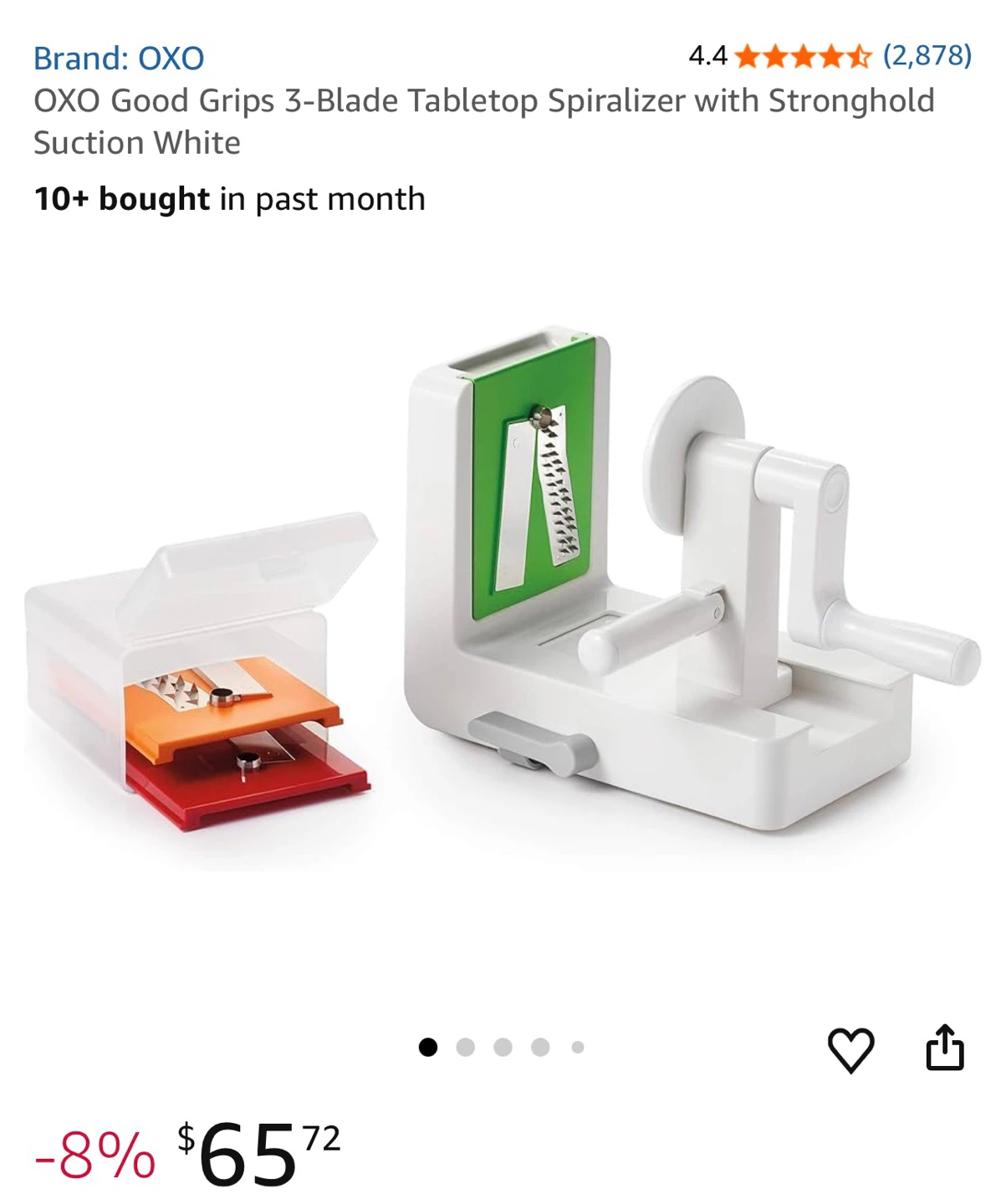 OXO Good Grips 3-Blade Tabletop Spiralizer - photo 5