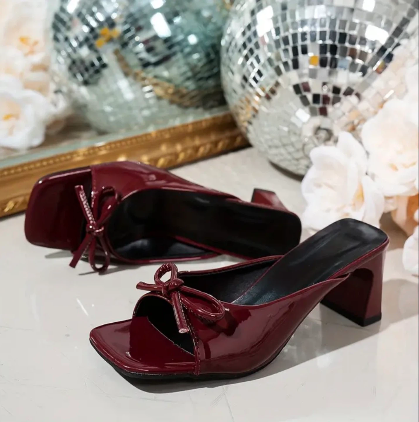 Red Kitten Heels size 41