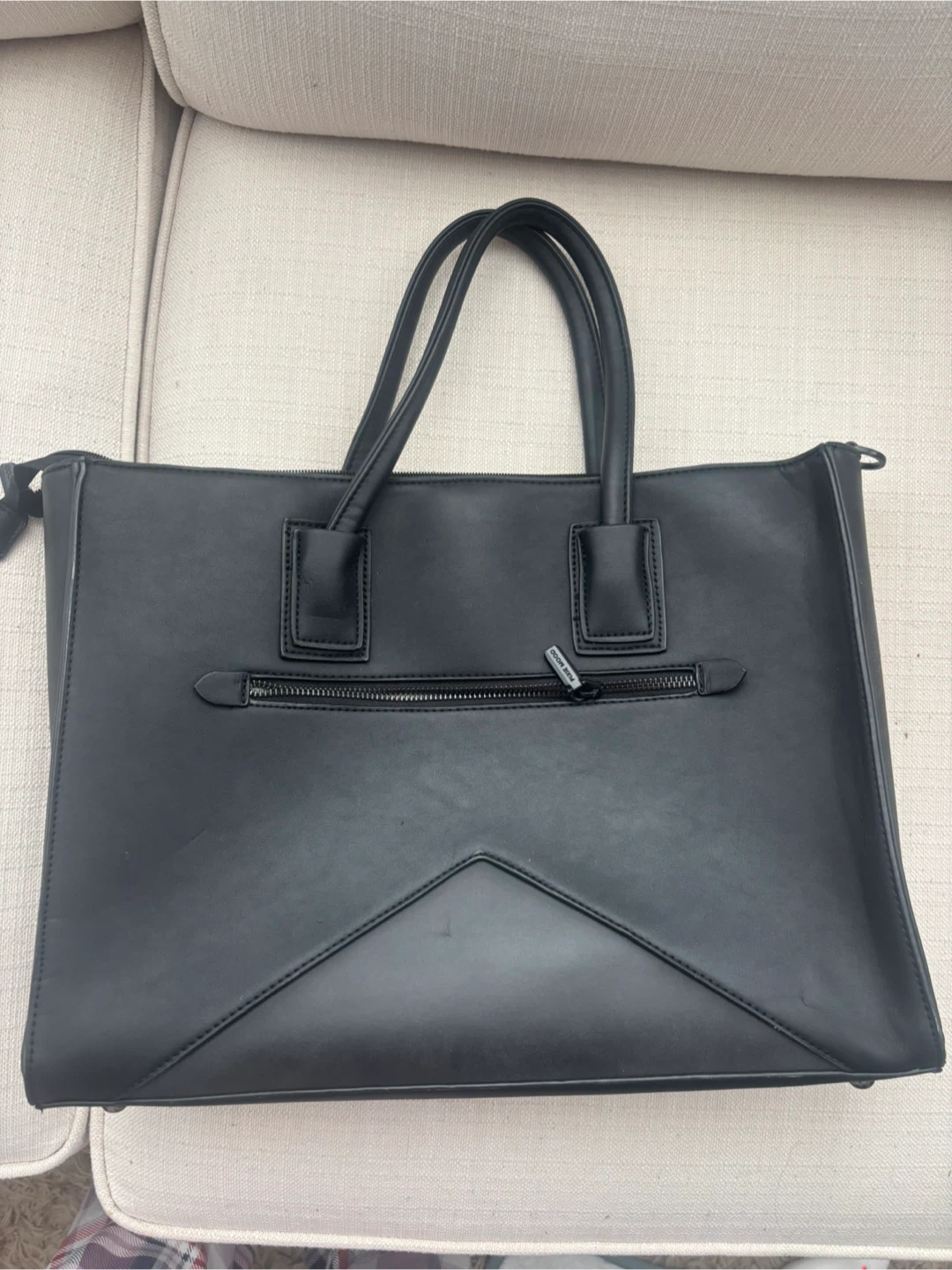PIXIE MOOD Black Faux Leather Tote Bag - photo 2