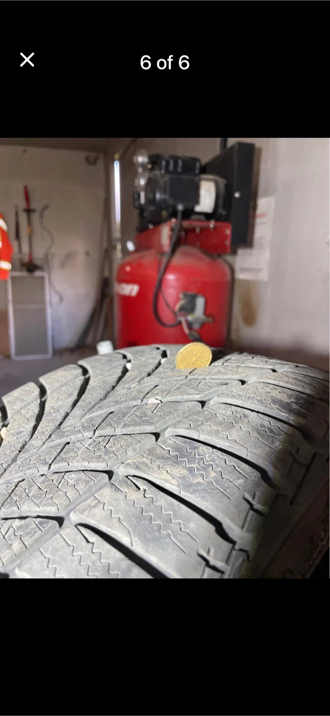 Set of winter tires. 235/45R19 Goodyear winter contact. - photo 5