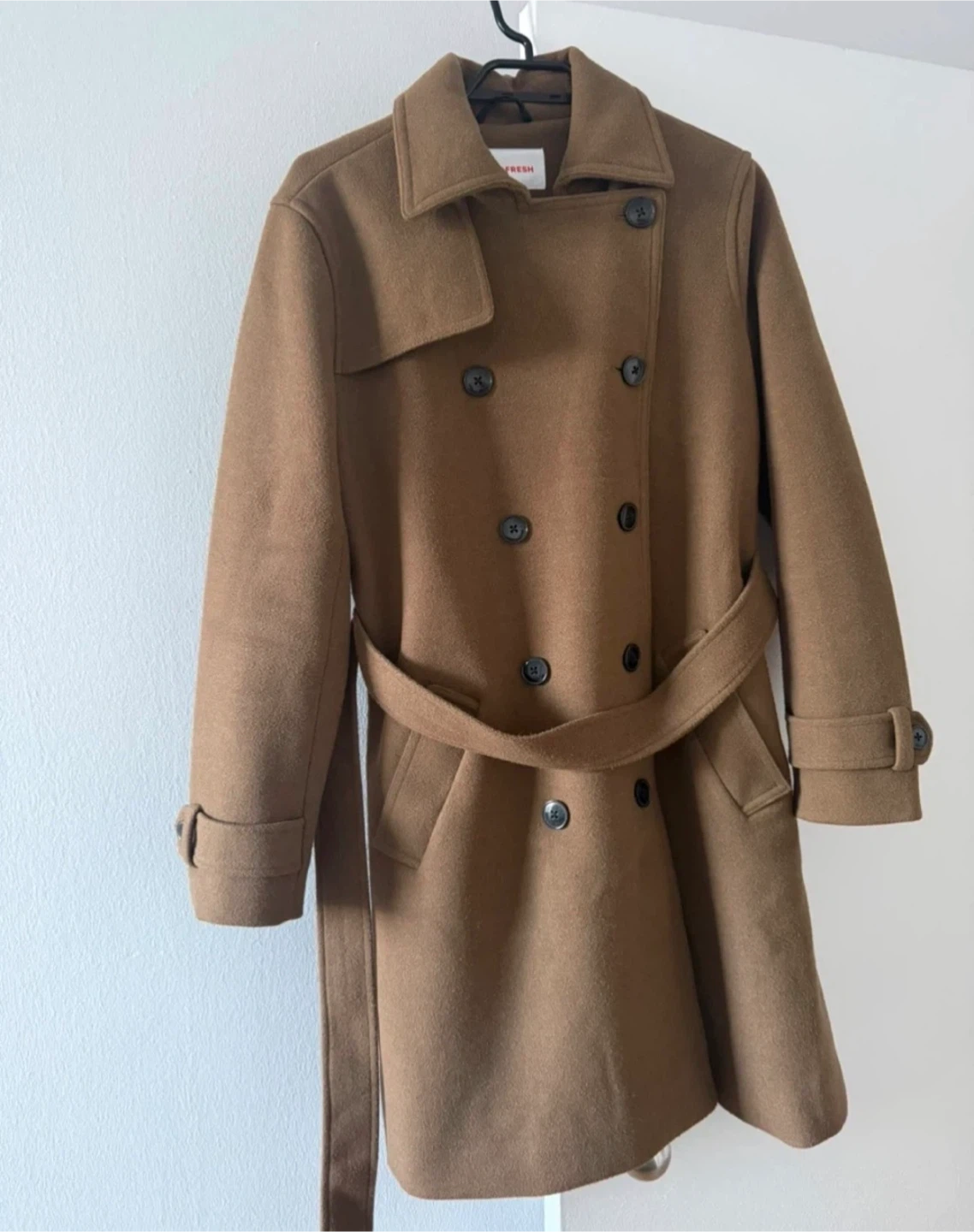 Joe Fresh Women's Brown Wool Blend Trench Coat - photo 2