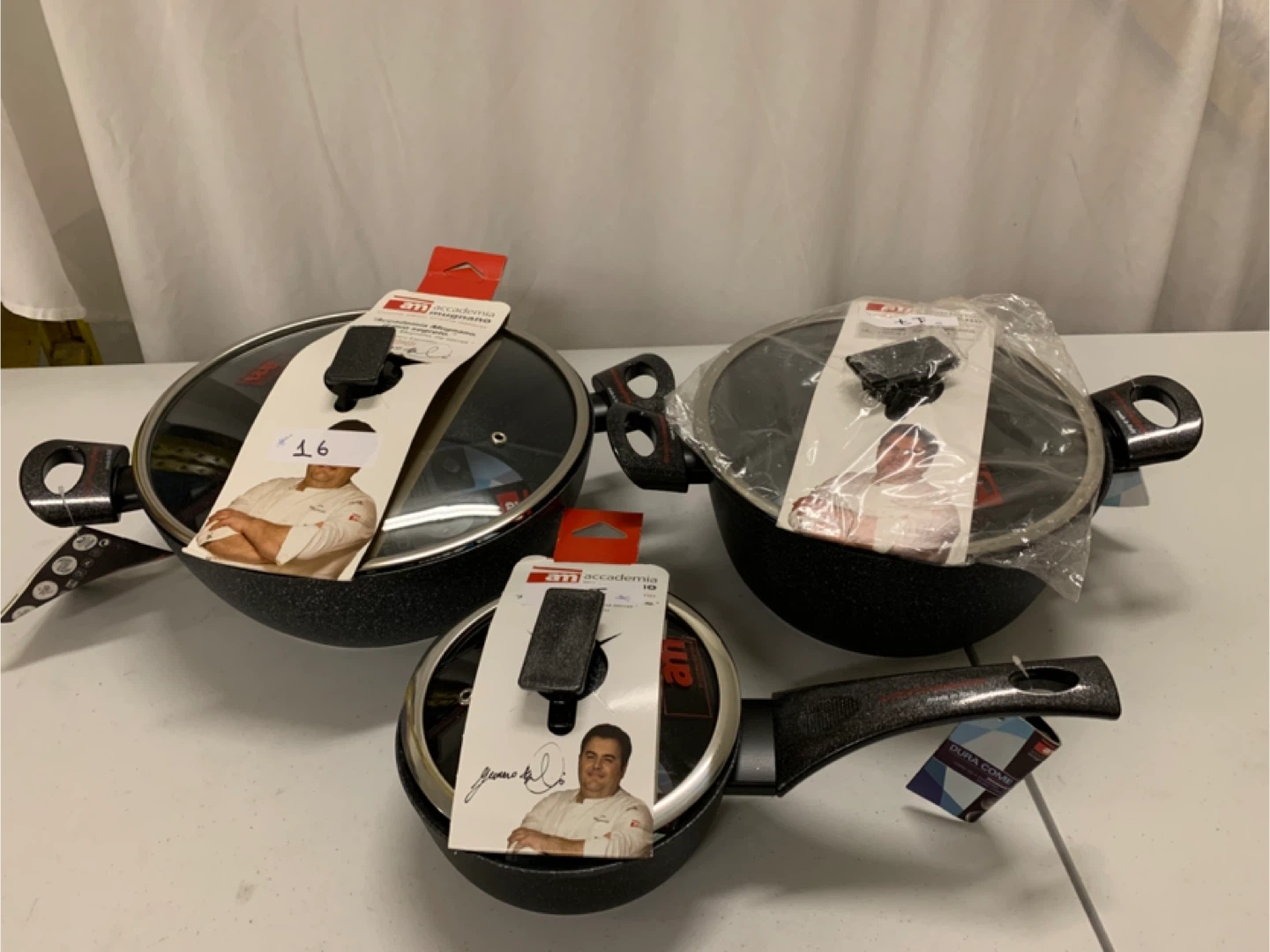 Academia Mugnano DIAMANTE DI LUNA Non-Stick Frying Pans Set