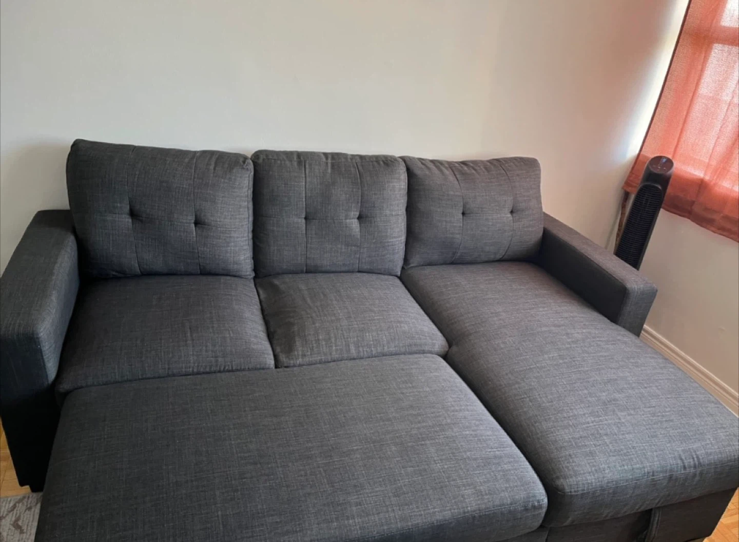 Has to be gone by TOMORROW. Dark Grey Sectional Sofa - photo 2