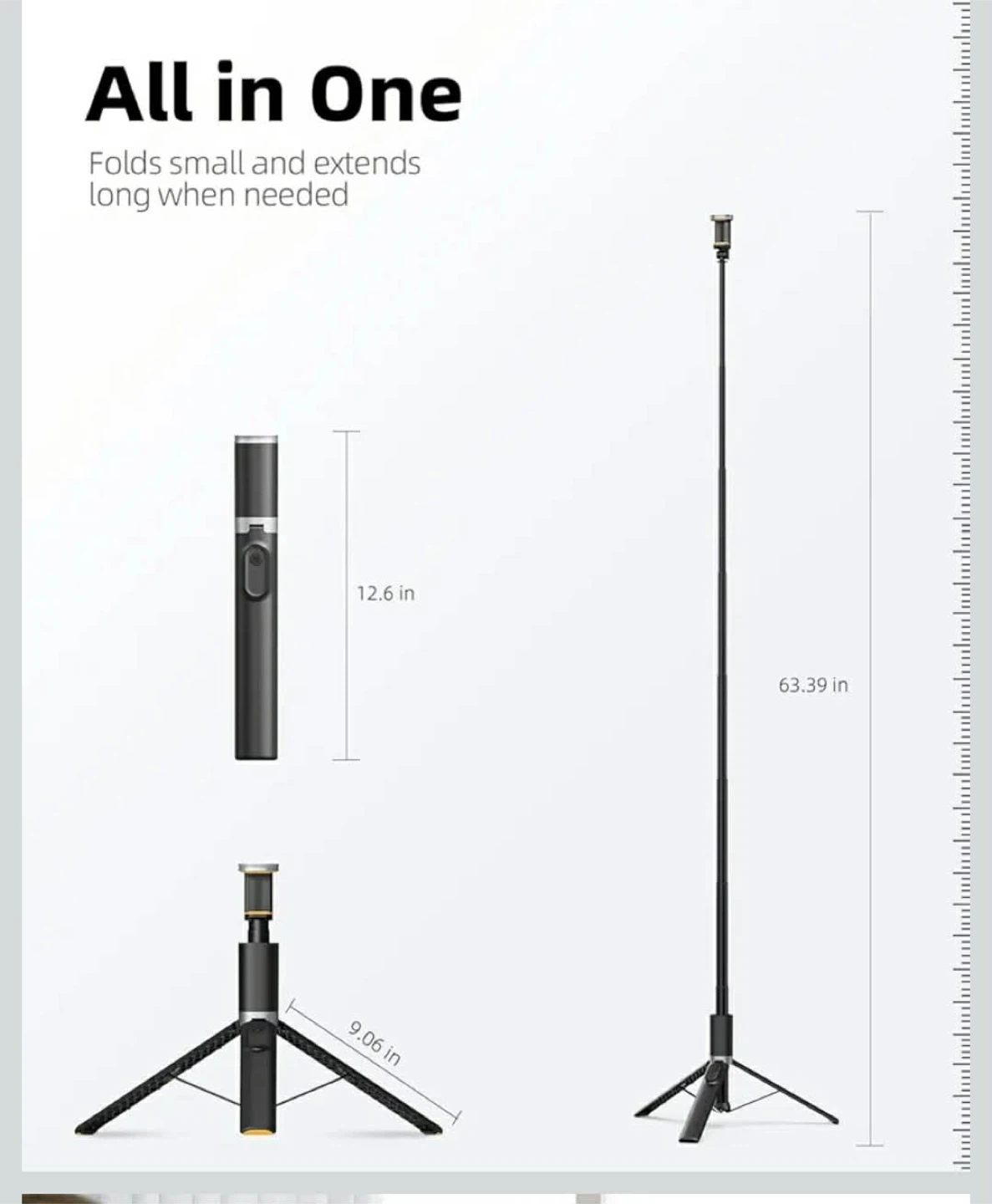 Selfie Stick Tripod with Remote - photo 5