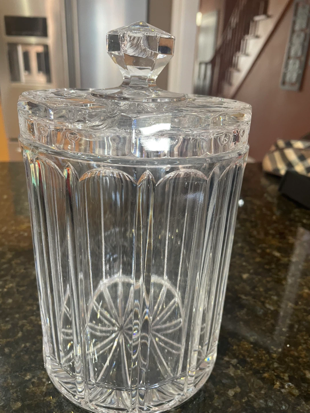 Crystal Glass Canister with Lid - photo 5