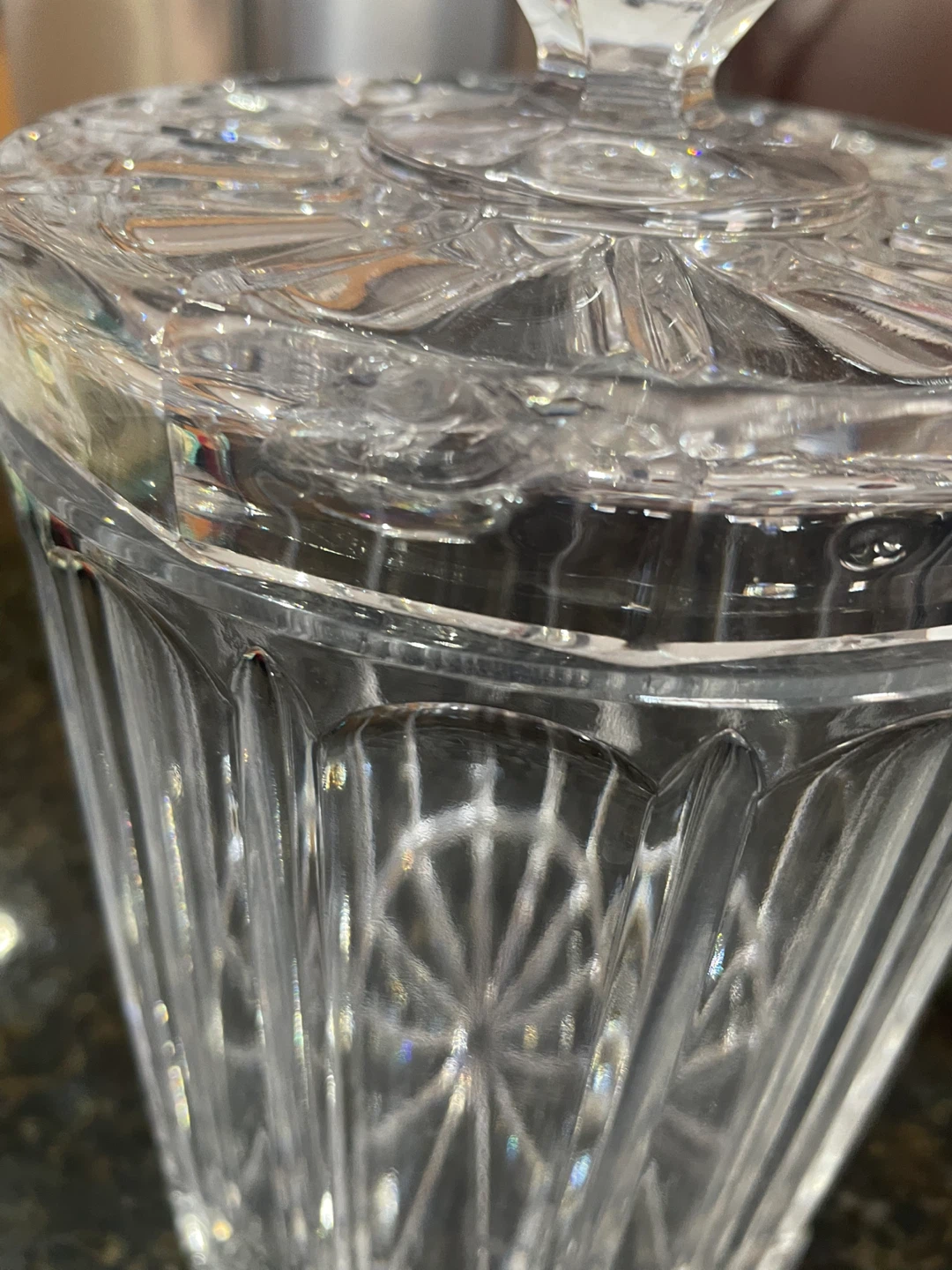 Crystal Glass Canister with Lid - photo 4
