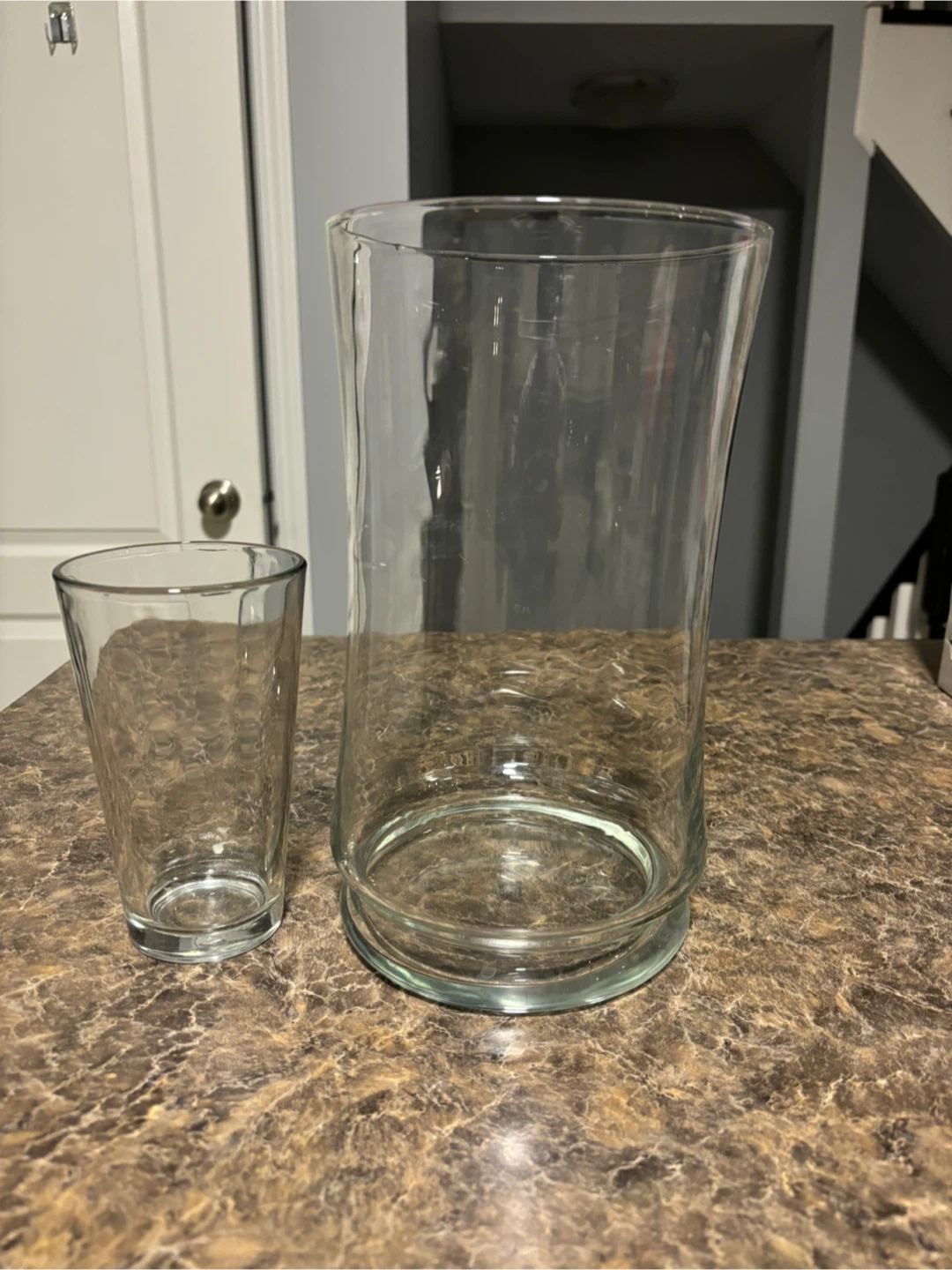 Clear Glass Cylinder Vase