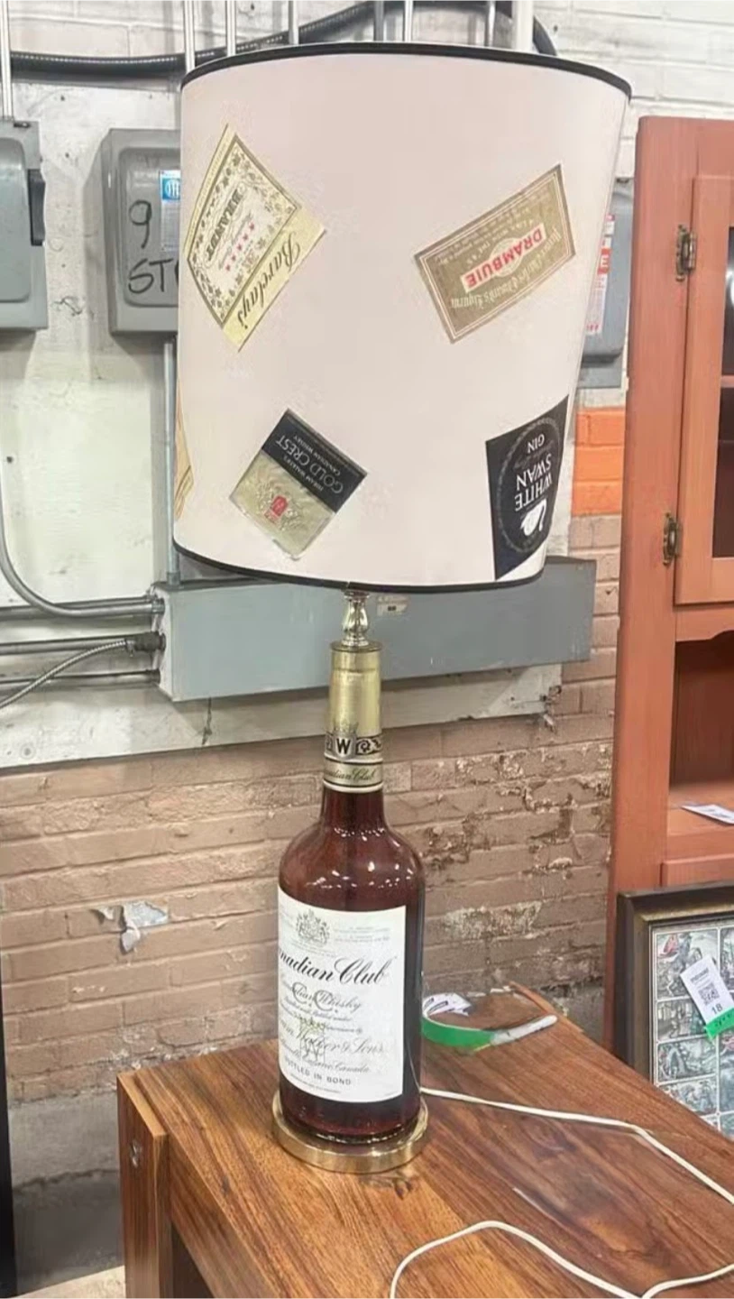 Canadian Club Whisky Bottle Table Lamp - photo 2