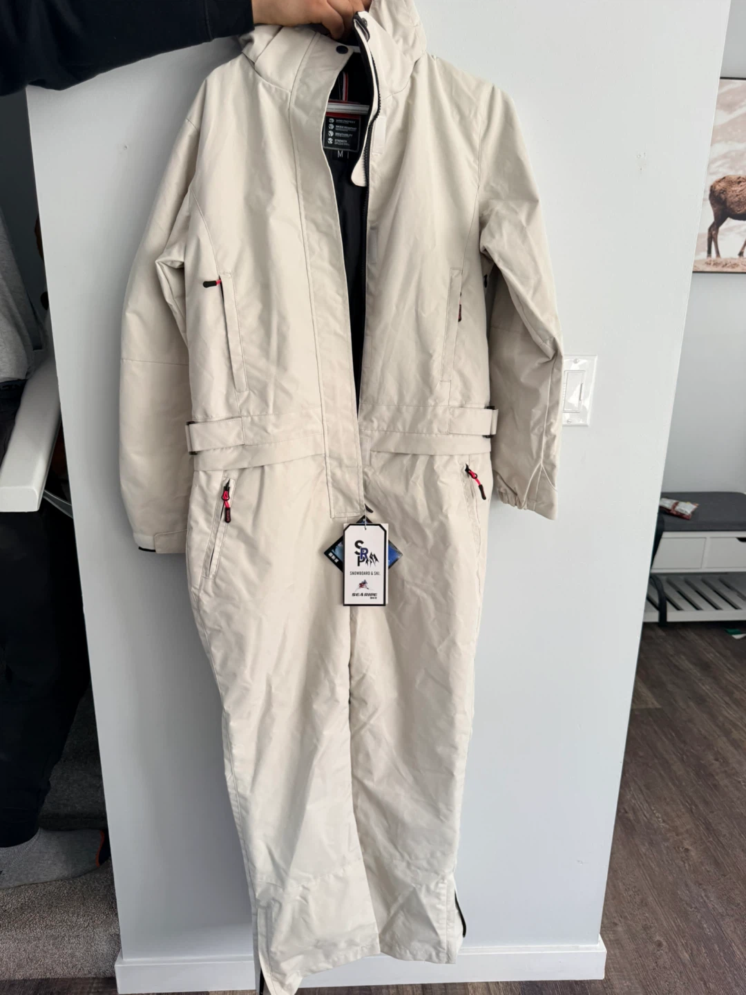 SEA RIDE Snowboard & Ski Suit - Cream - Size M