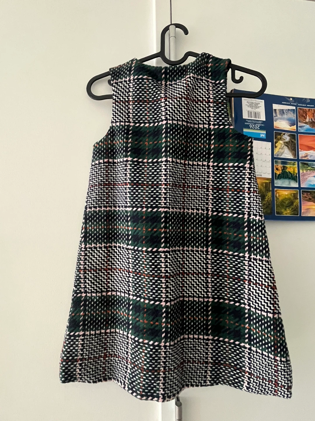 Children's Plaid Pinafore Dress - photo 2