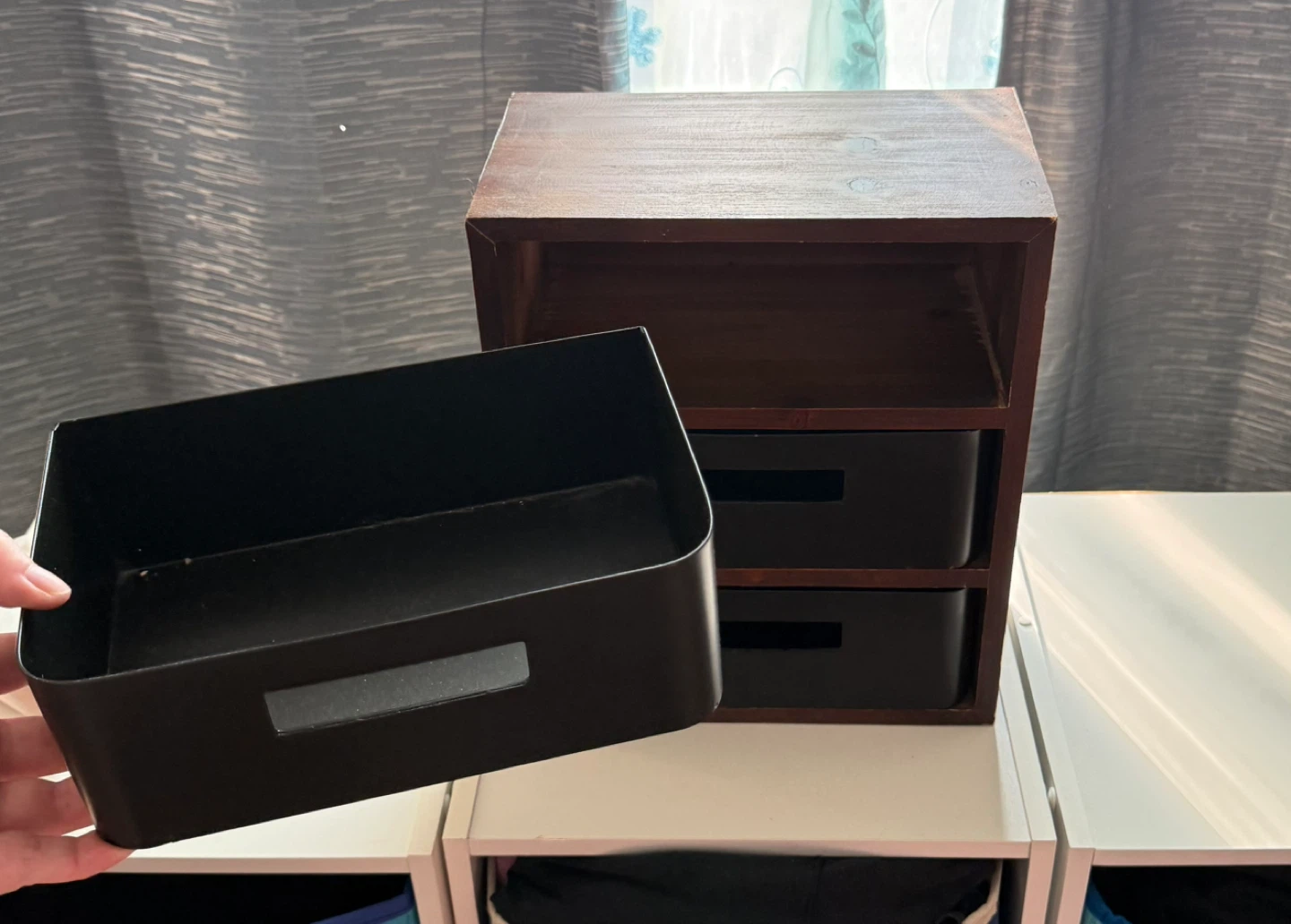 Three tier wooden storage organizer - photo 4