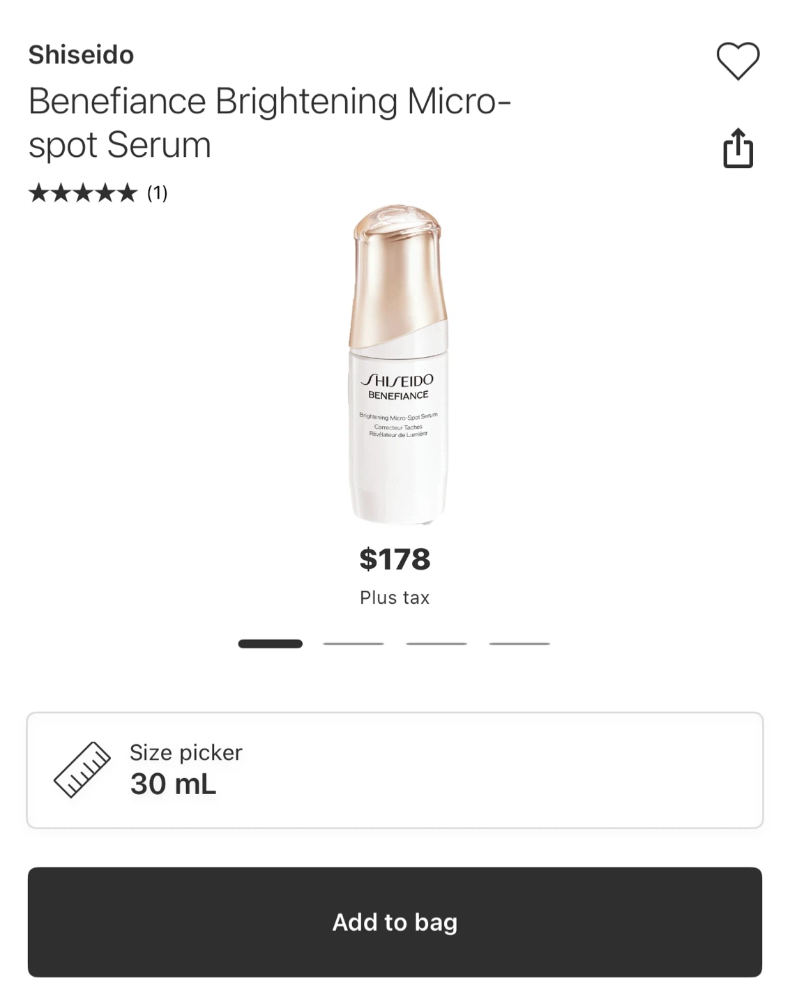 Shiseido Benefiance Brightening Micro-Spot Serum (5mL Sample) - photo 3