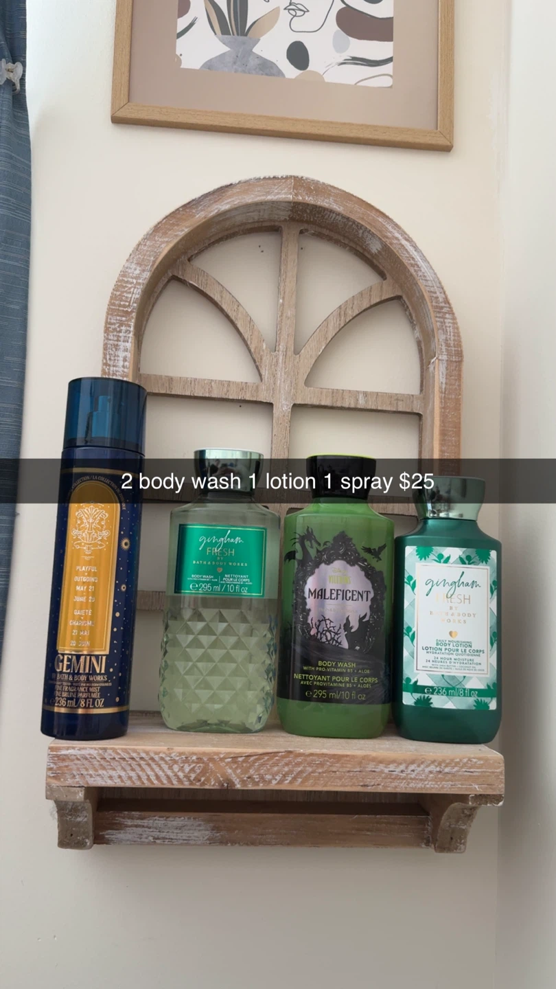 Bath and body works shower gel, lotion and fine fragrance mist