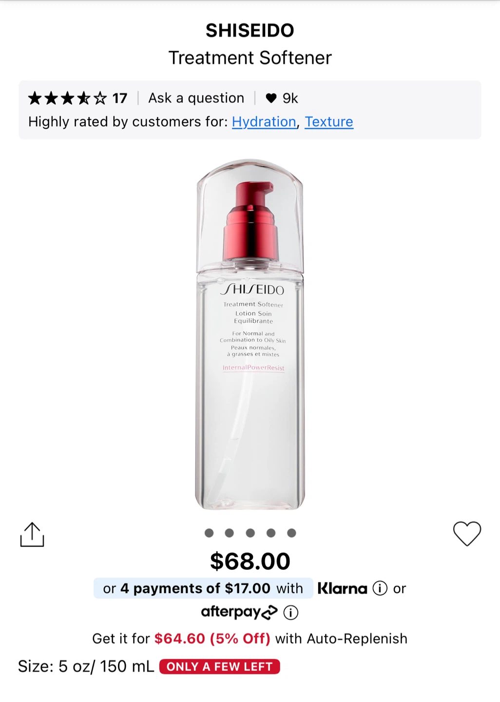 Shiseido Treatment Softener Lotion 30ml - photo 3