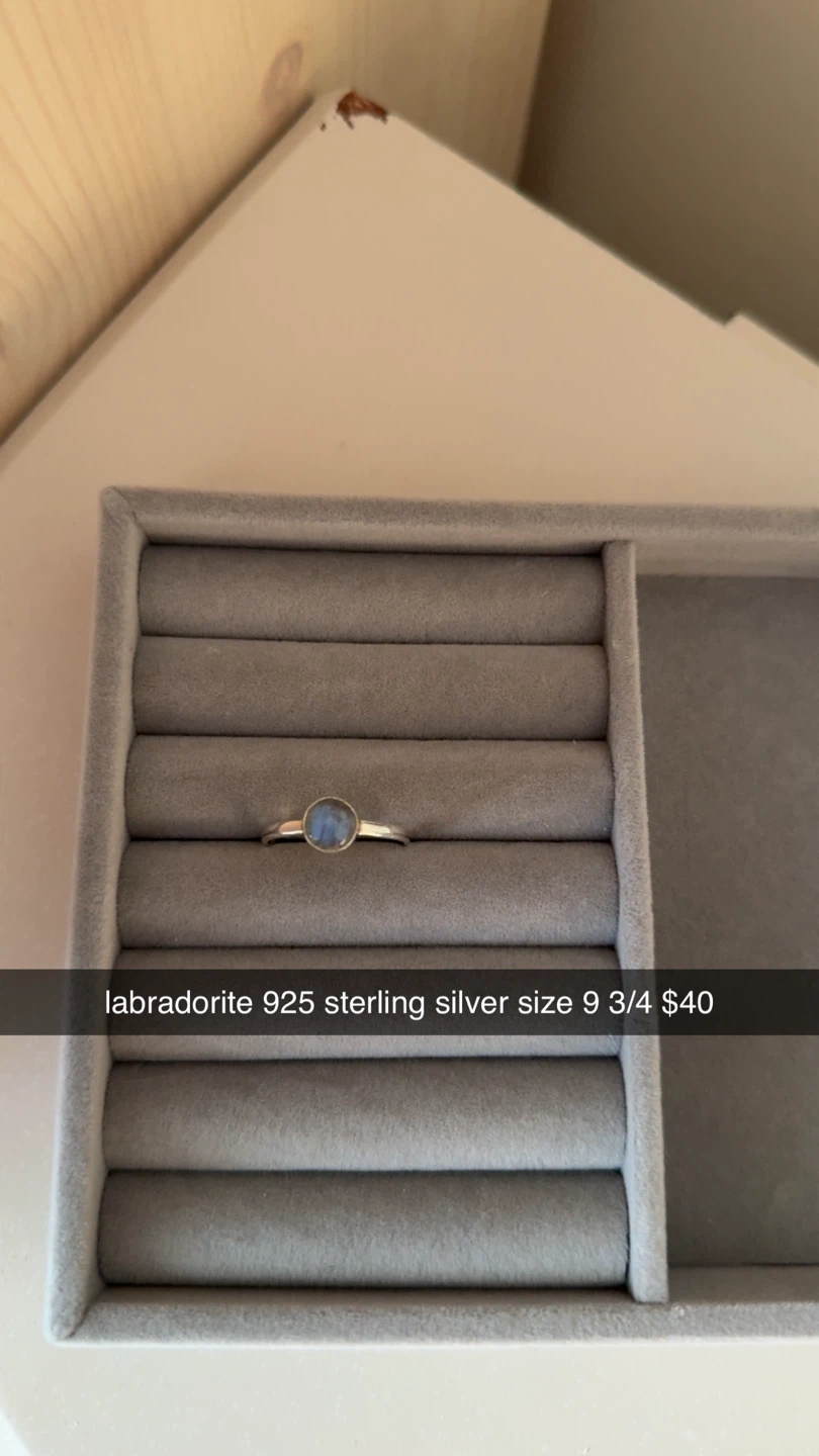 925 Sterling Silver labradorite Ring - photo 2