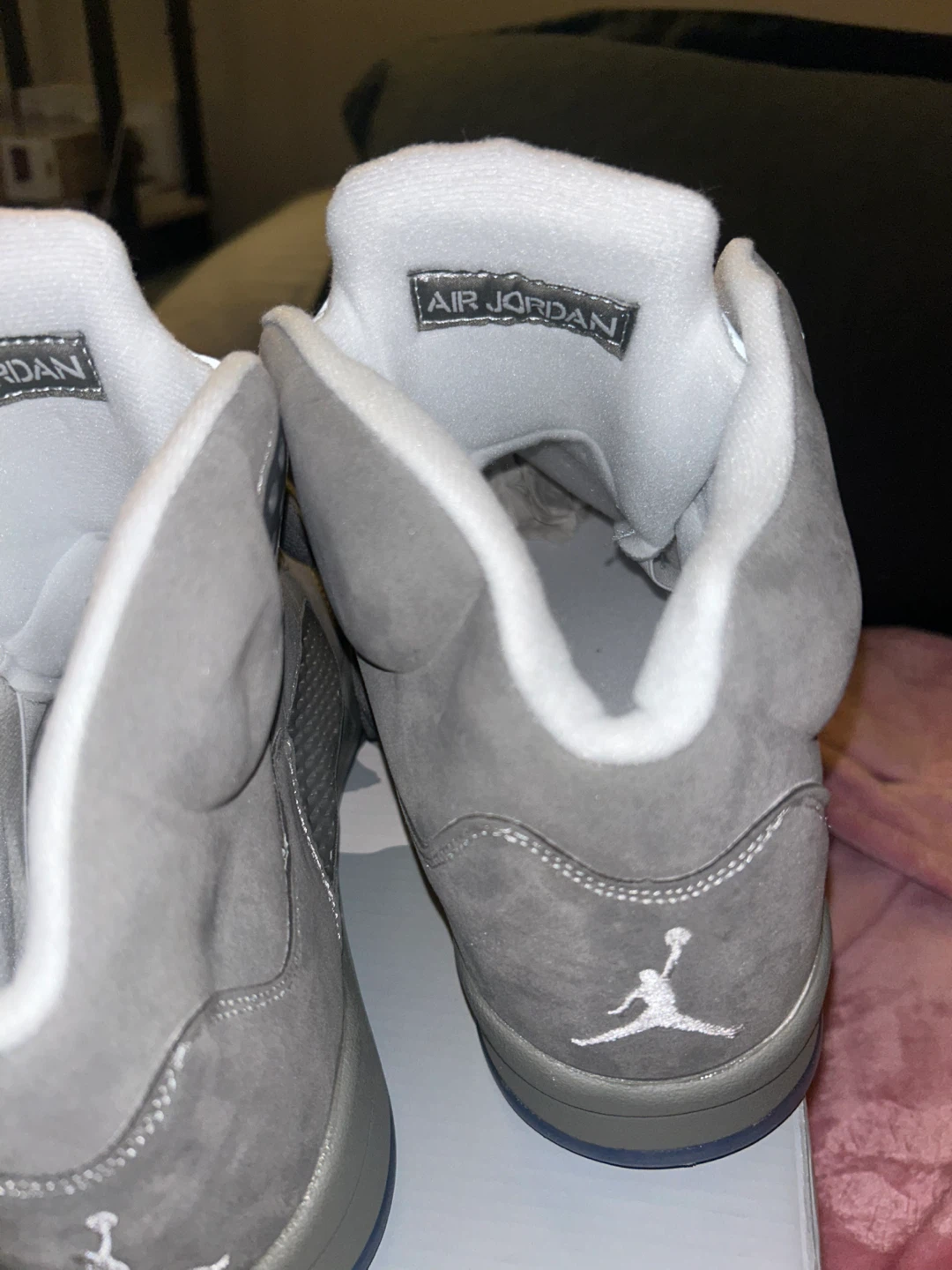 Air Jordan 5 Retro GreyWolf Suede Men's Shoes - photo 2