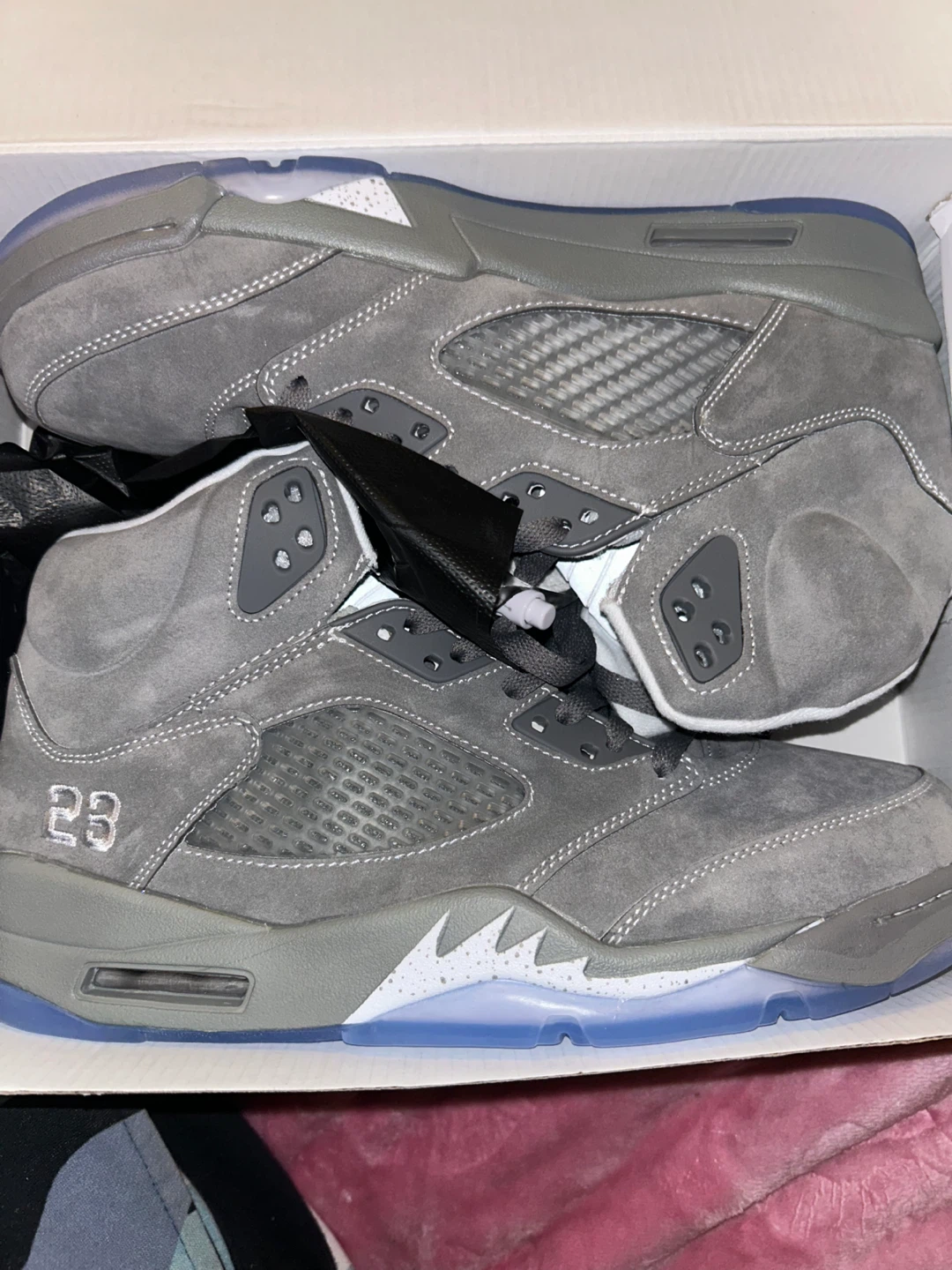 Air Jordan 5 Retro GreyWolf Suede Men's Shoes