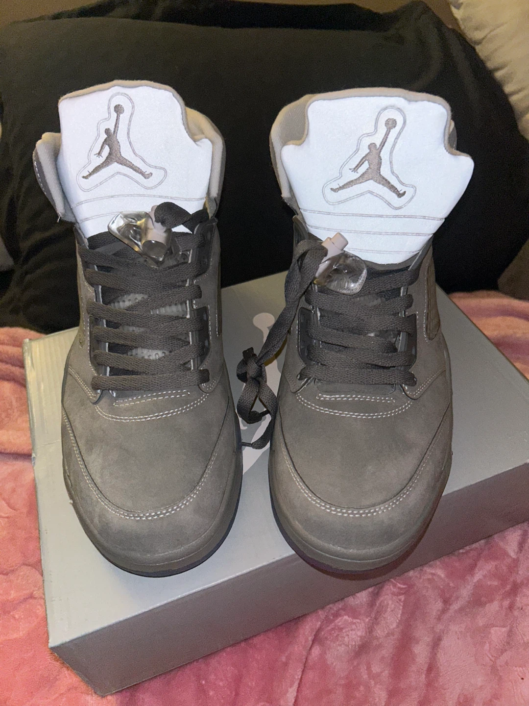 Air Jordan 5 Retro GreyWolf Suede Men's Shoes - photo 5