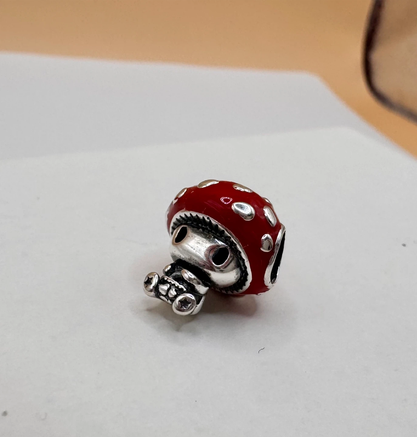 ❤️Red Mushroom Charm Bead, S925 sale 🔥🔥🔥