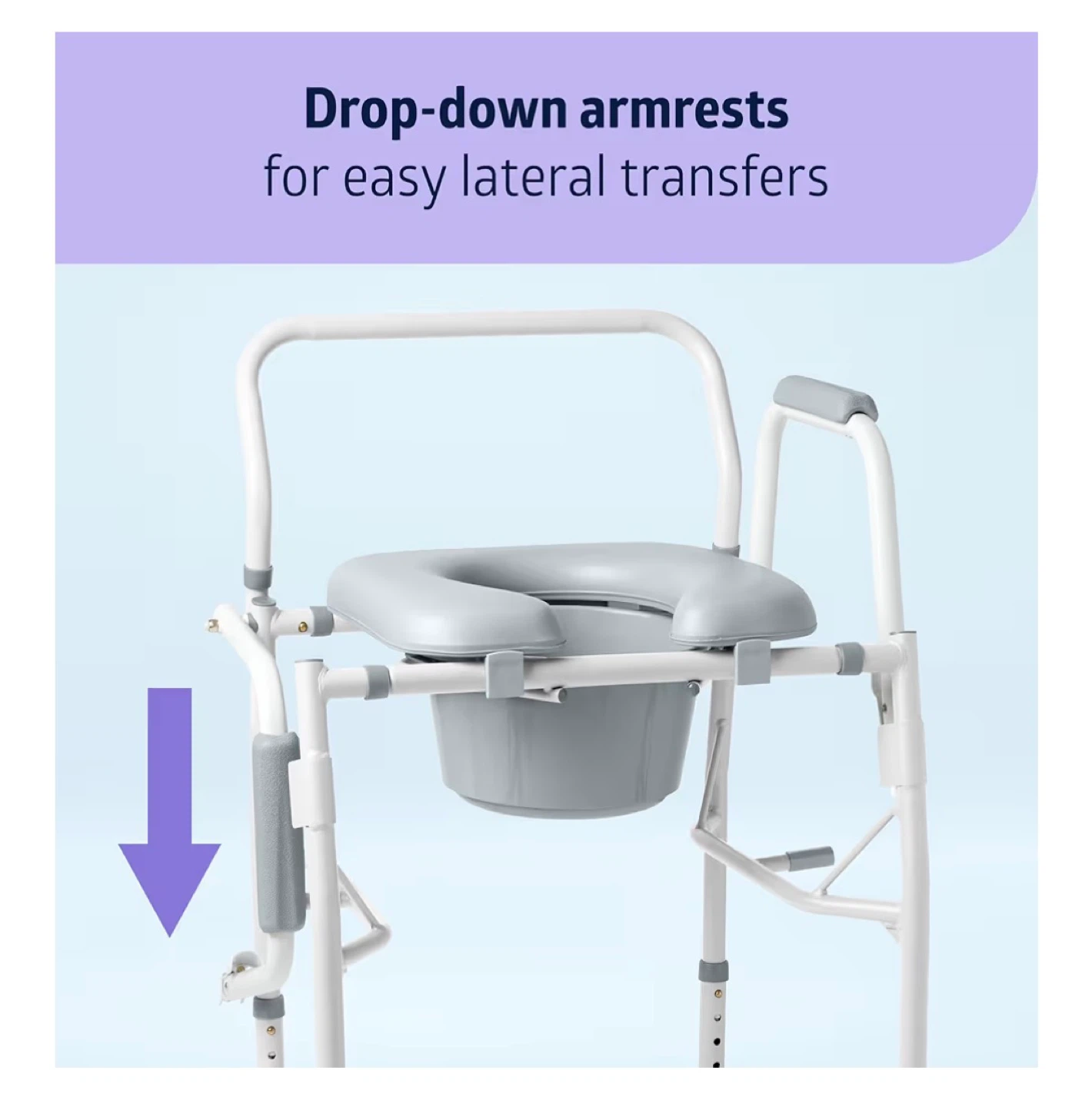 New Folding Commode Chair with Pail - photo 3