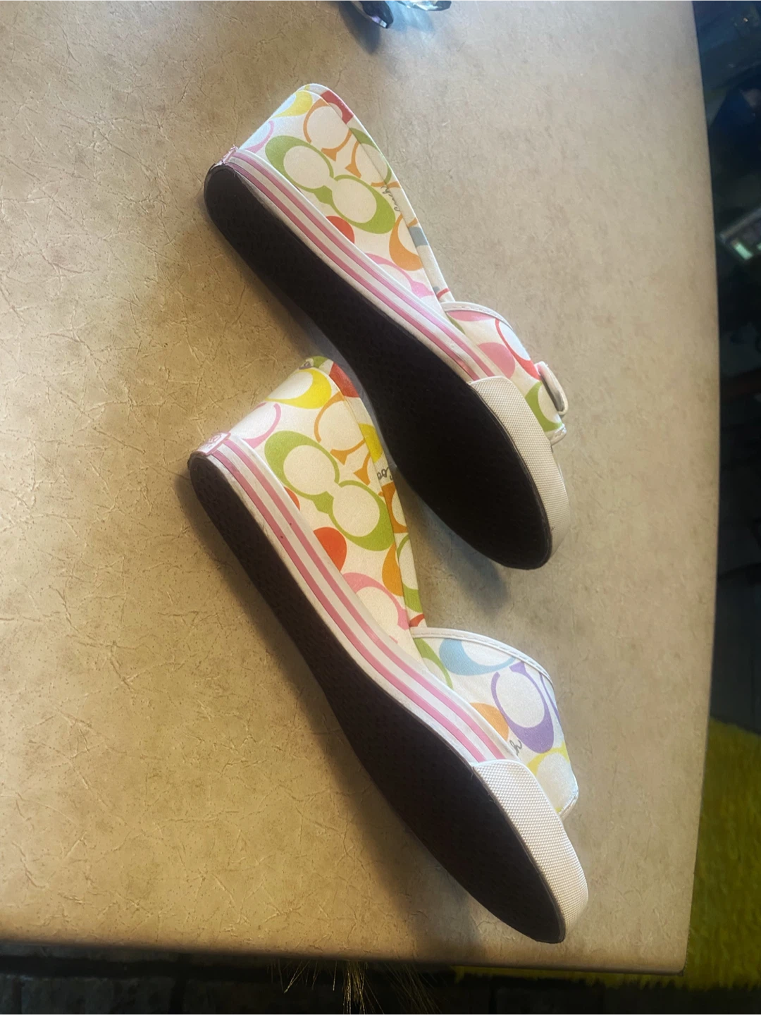 👡Coach Perry Multicolor C Logo Slide Sandals Size 8 - photo 5