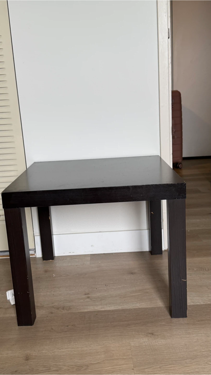 IKEA Small dark wood side table