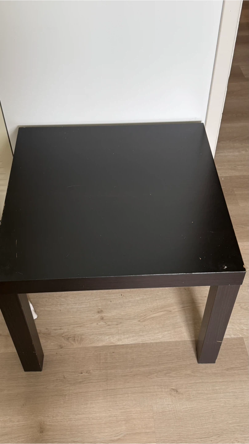 IKEA Small dark wood side table - photo 2
