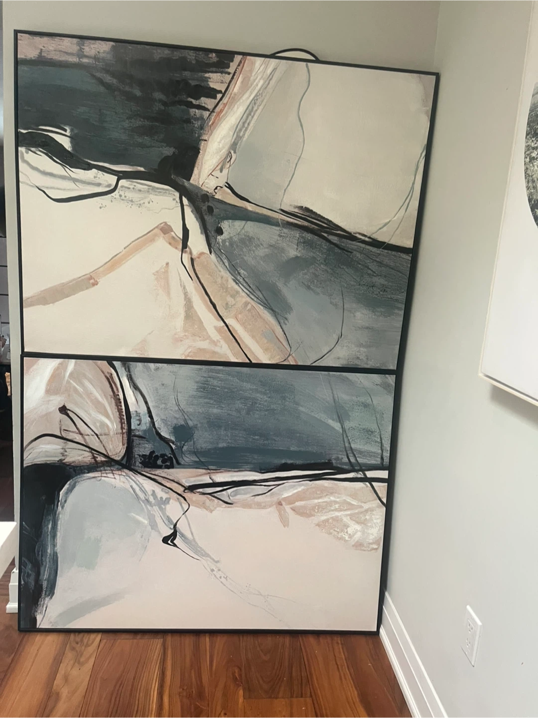 2 Framed Abstract Art Prints