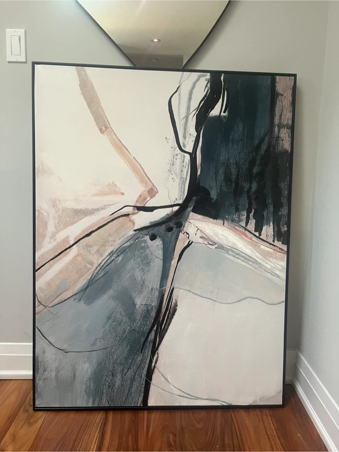 2 Framed Abstract Art Prints - photo 2