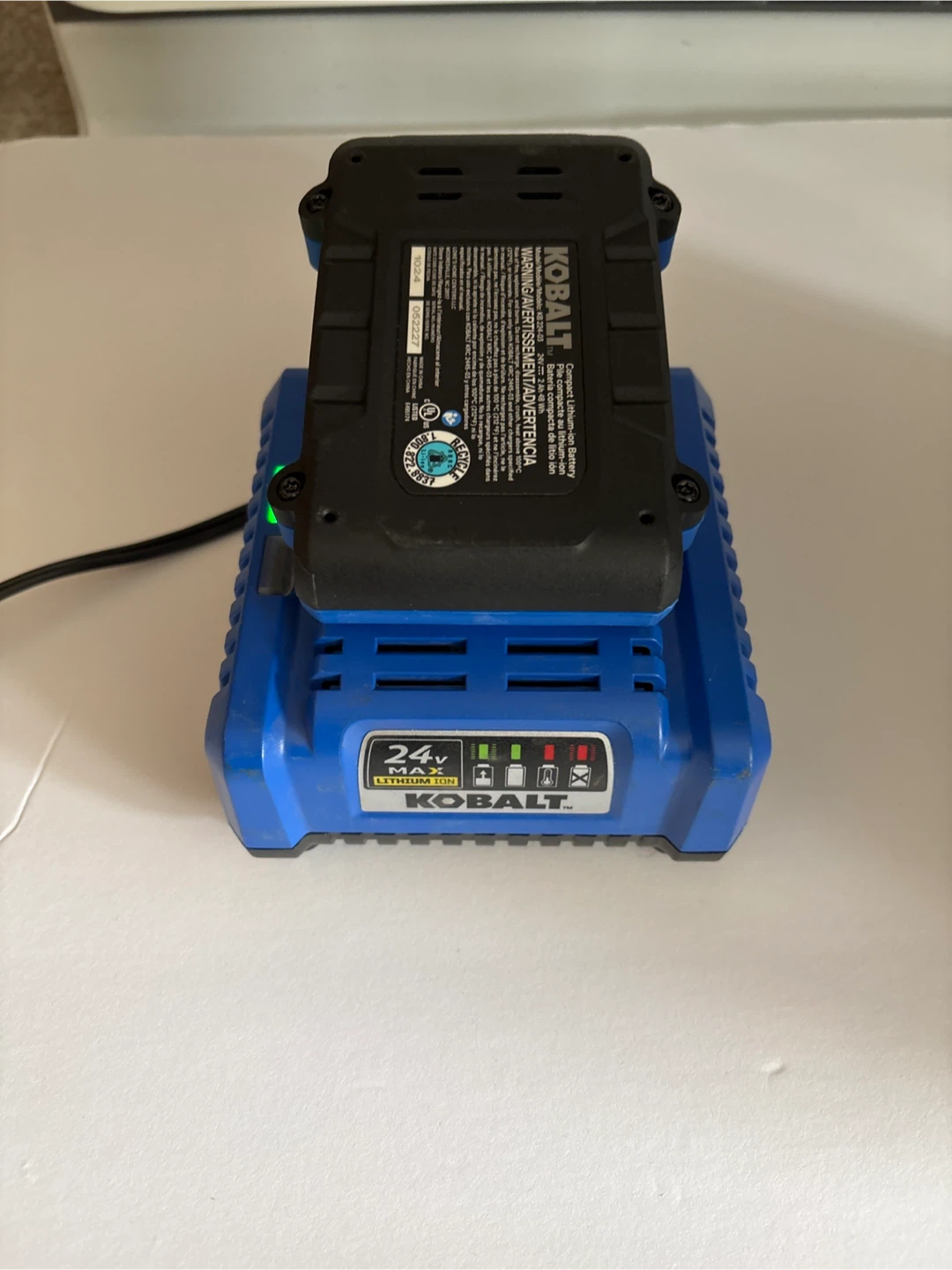 New Kobalt 24V Max Lithium Ion Battery 2.0 Ah