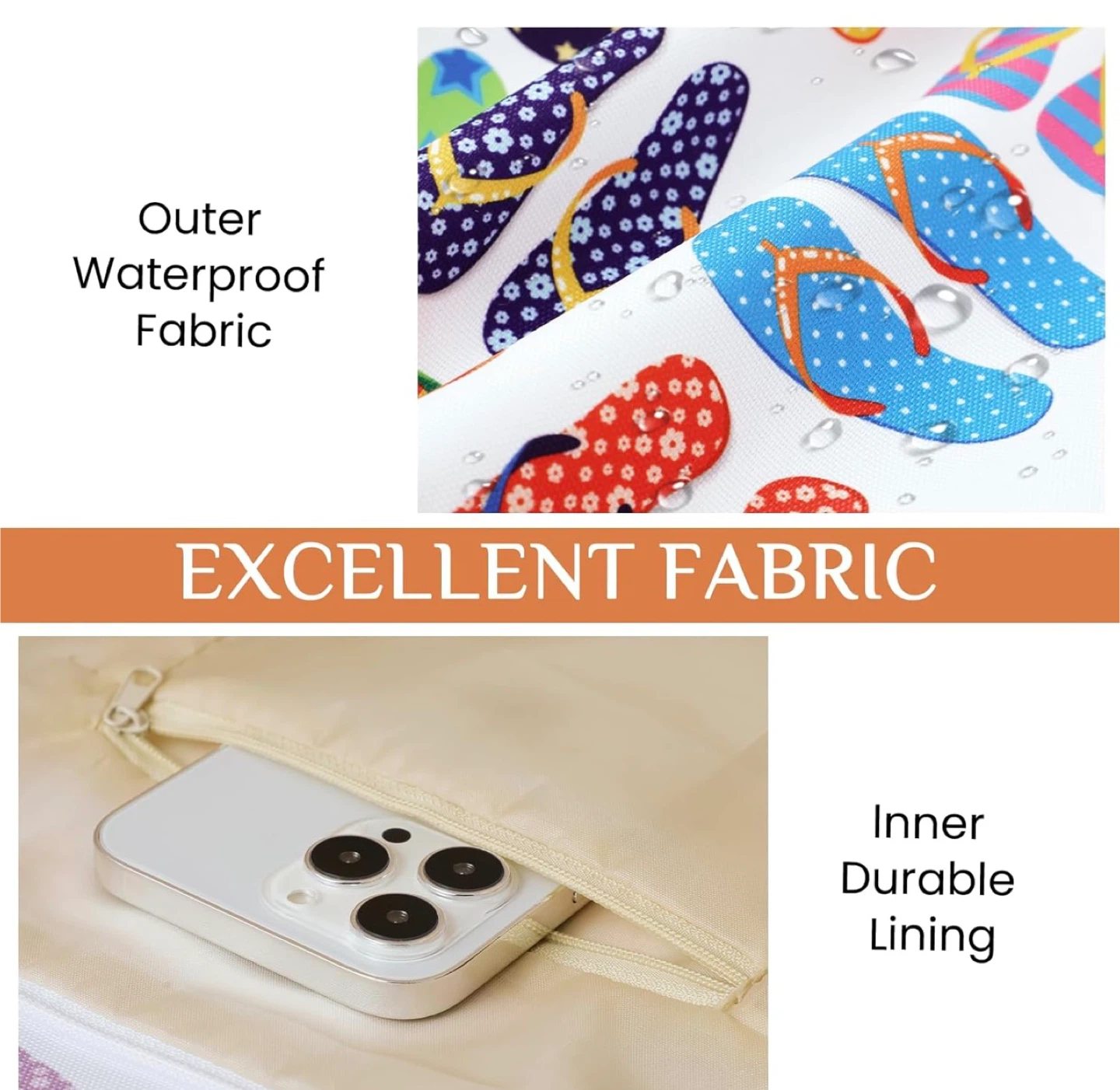 Beach Tote Bag - Flip Flop Print - photo 5