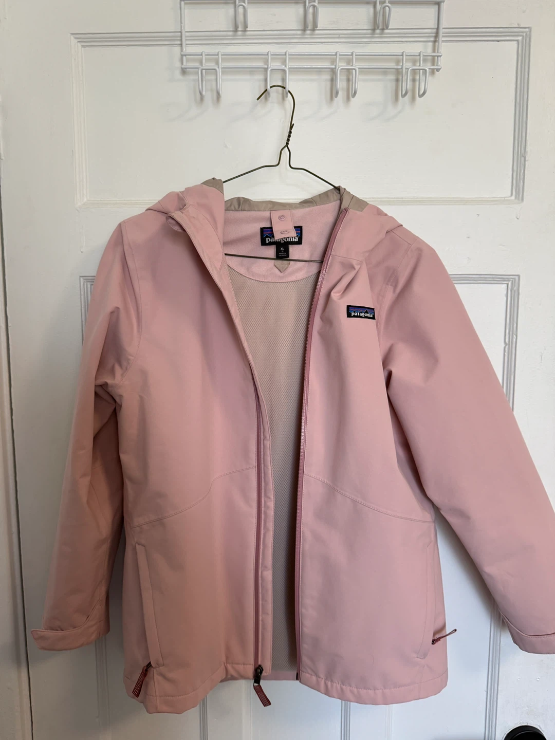 Patagonia Kids Pink Fleece Lined Jacket -Size XL/14