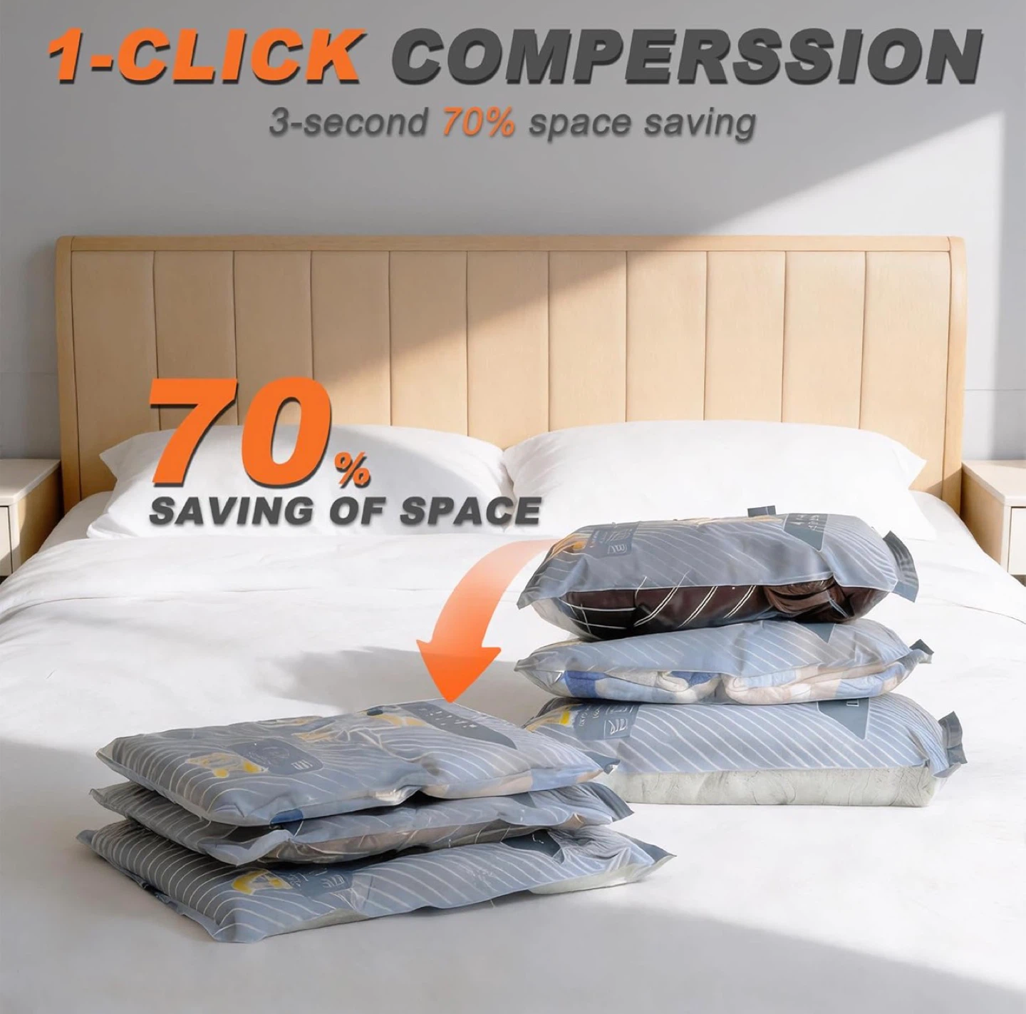 Vacuum Storage Bags with Electric Pump - 5 Pack - photo 5