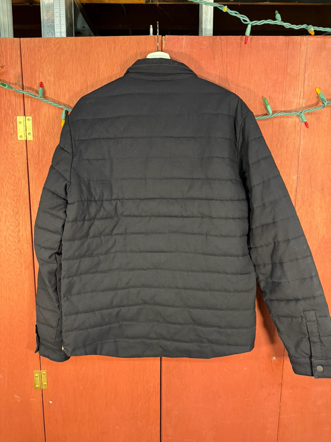 Scotch & Soda Jacket Mens Navy Wool Quilted Puffer Zip Size XL - photo 4