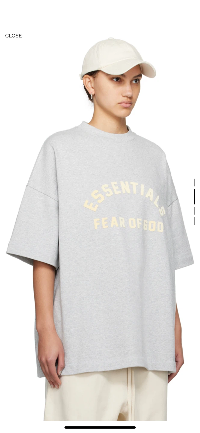 (Retail $125)New Fear of God Essentials Grey T-Shirt - photo 4
