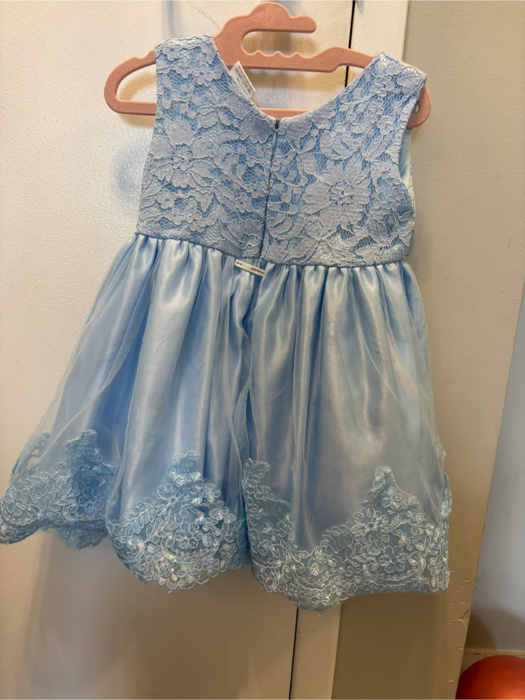 Baby Blue Lace Dress with Headband - photo 2