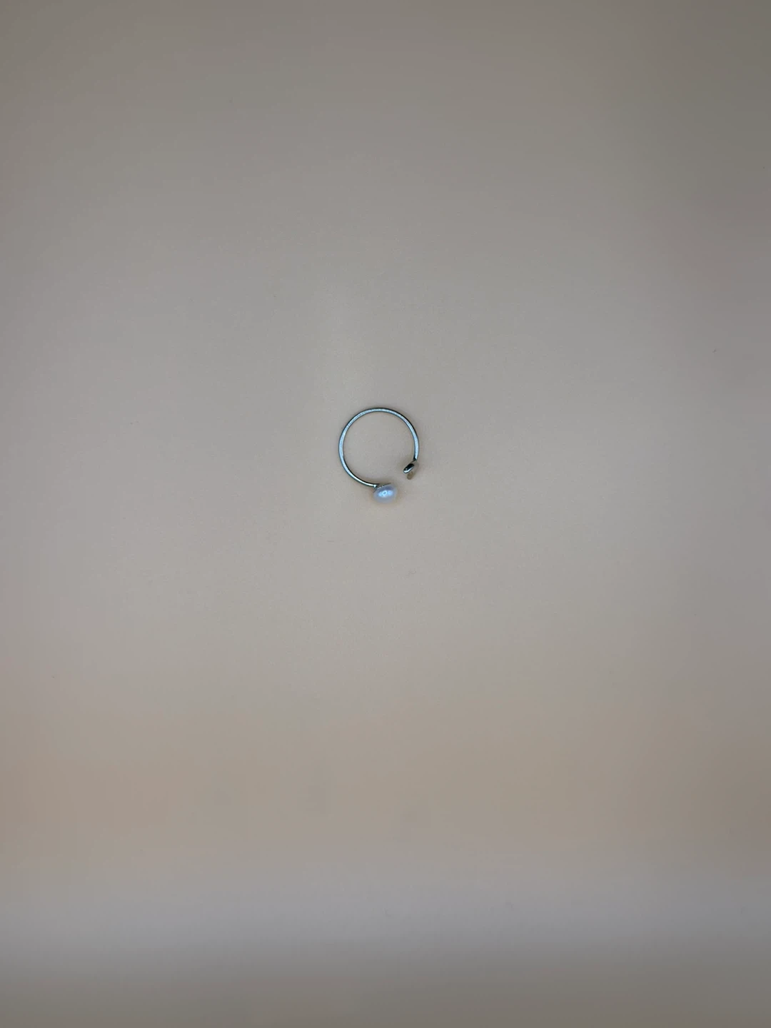 Adjustable Silver, Pearl and Moon Ring - photo 3