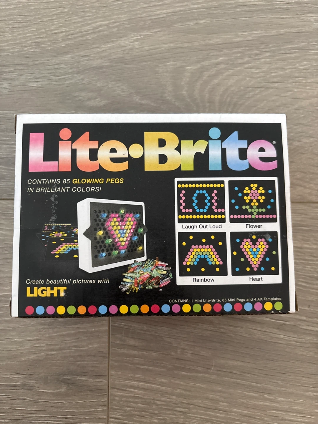 Lite-Brite Mini Toy with 85 Glowing Pegs - photo 2